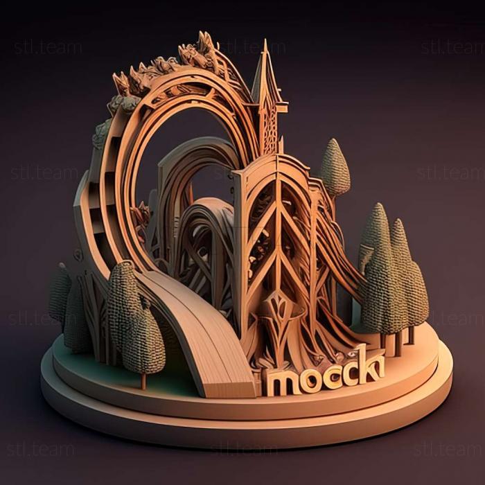 3D model RollerCoaster Tycoon 3 game (STL)